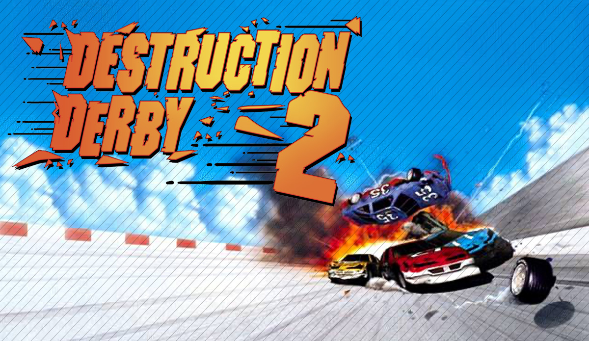 Destruction Derby 2 logo design