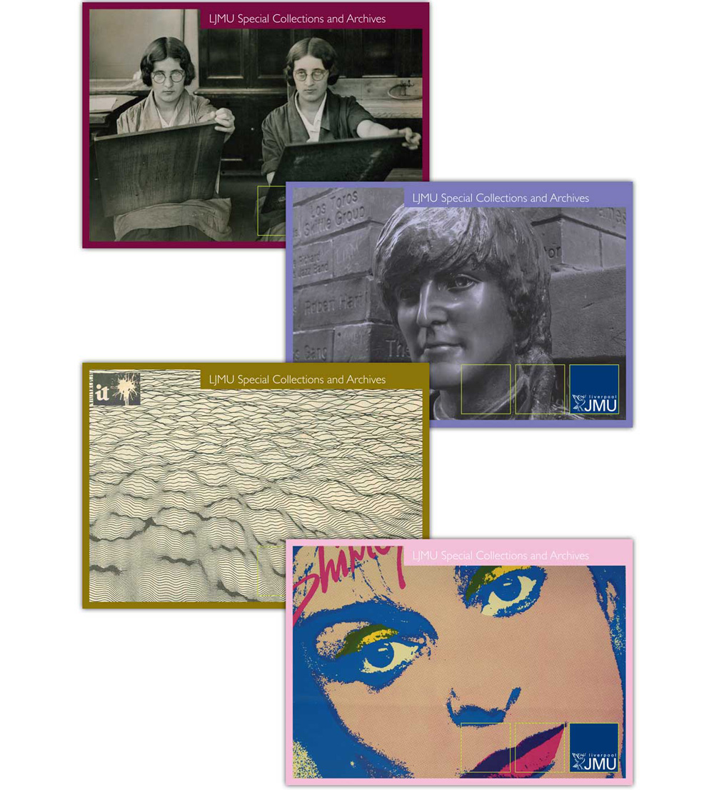 Design for Liverpool John Moores Archives - postcards