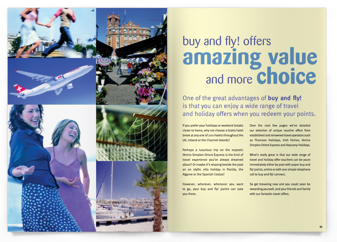 Buy and Fly! Brochure inside spread
