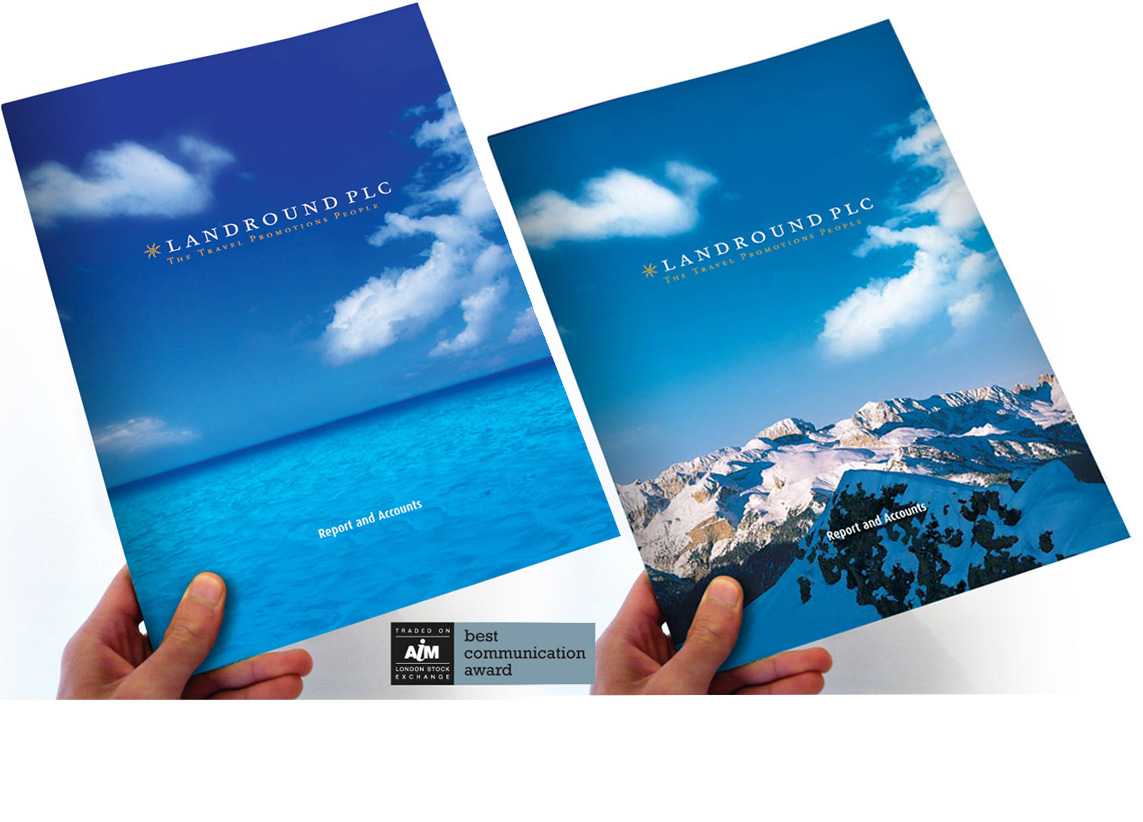 Landround Annual Report front cover designs