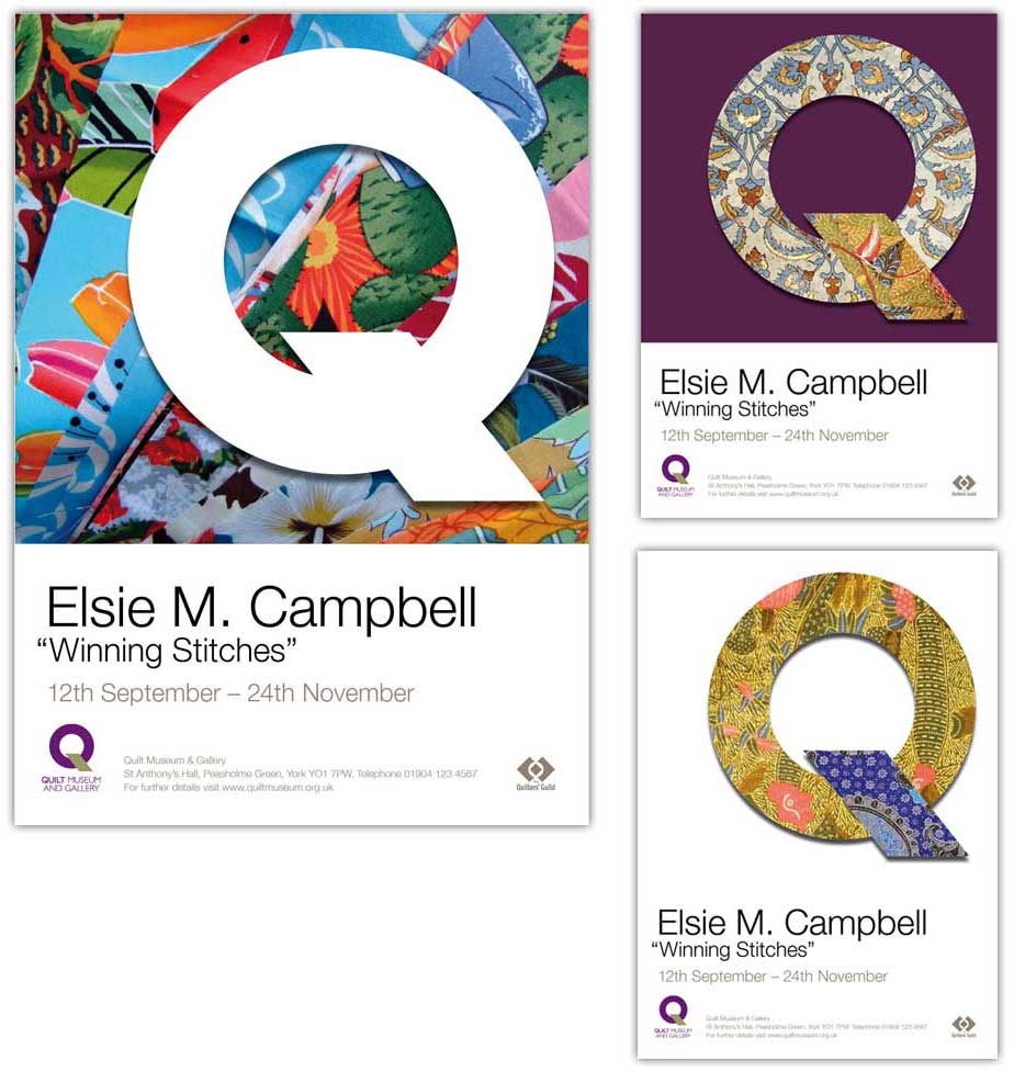 Design for brand identity guidelines for the National Quilt Museum