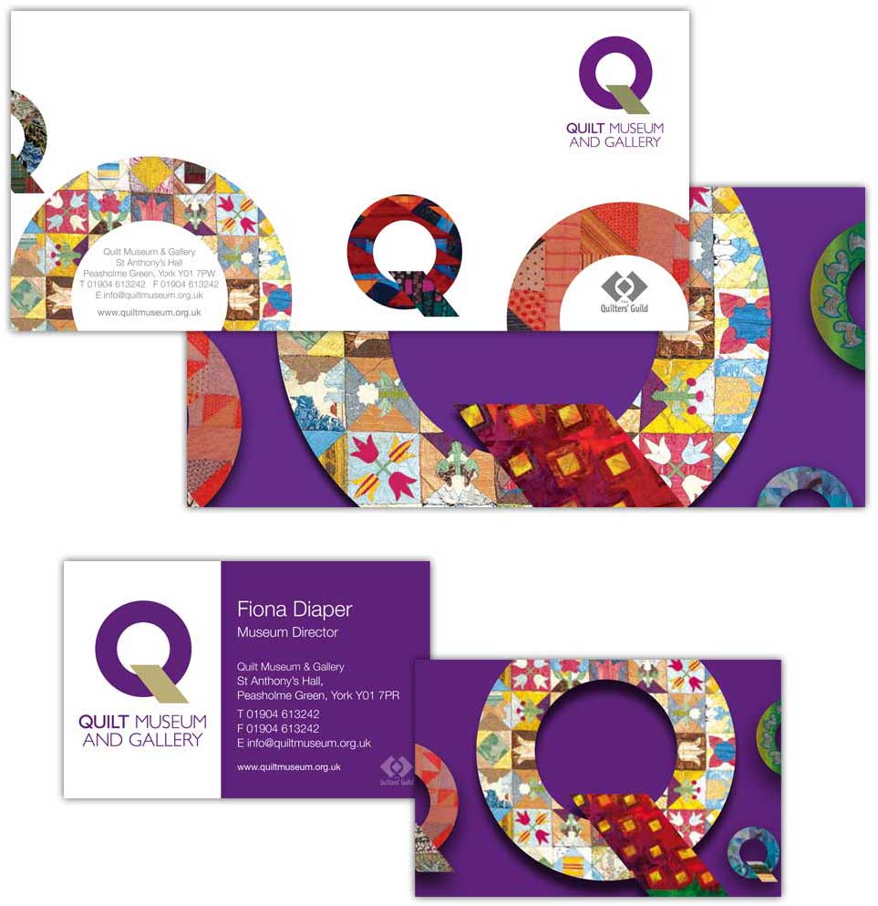 Design for brand identity guidelines for the National Quilt Museum