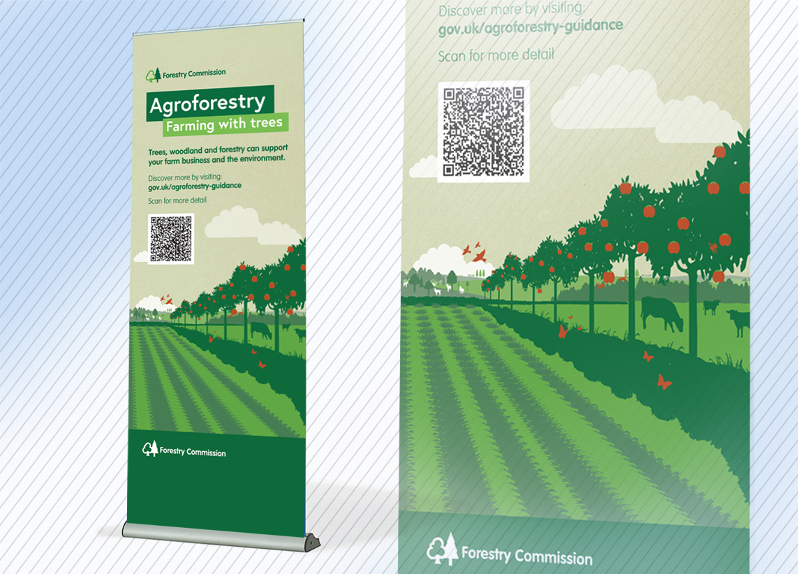 Forestry Commission Agroforestry pull up banner