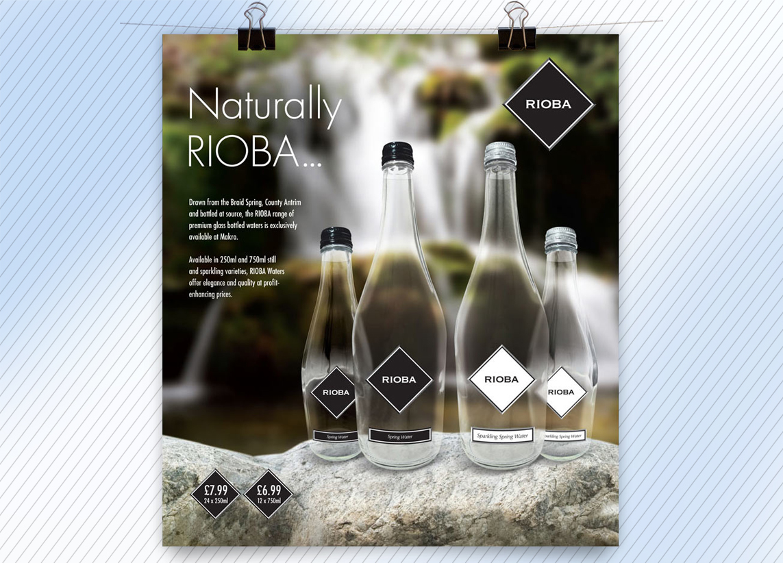 Makro Rioba water advert