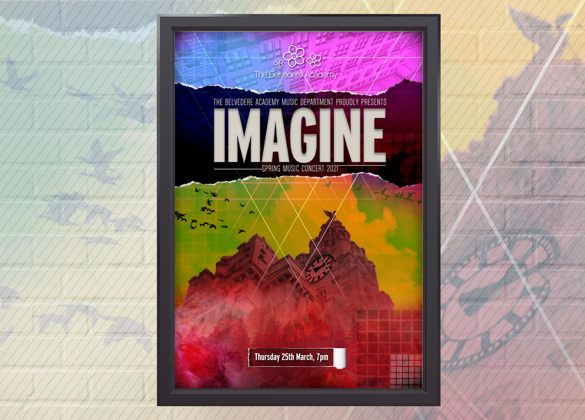The Belvedere Academy's 'Imagine' poster design